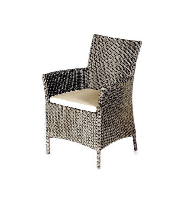 Durable wicker patio chair for outdoor seating