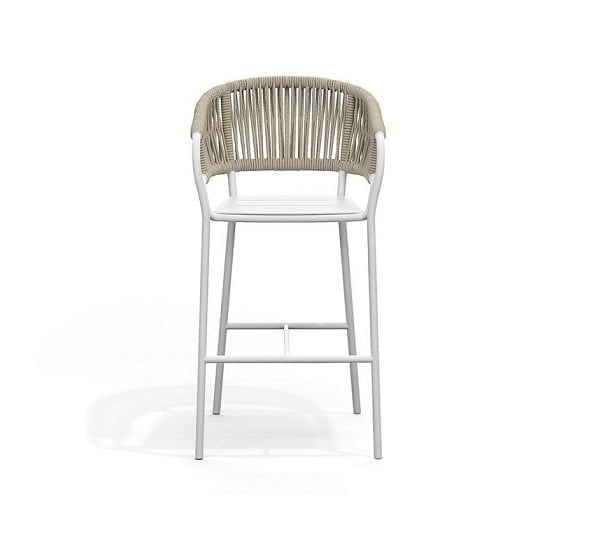 Beverly Rope Bar Chair with aluminum powder-coated structure