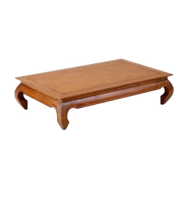 teak opium coffee table rectangle