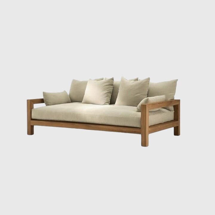 Modern teak furniture platform daybed for a sleek look